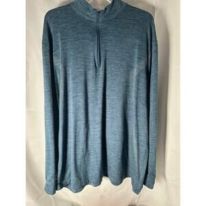 Pro Tour Men’s Blue Quarter Zip Pullover-2XL